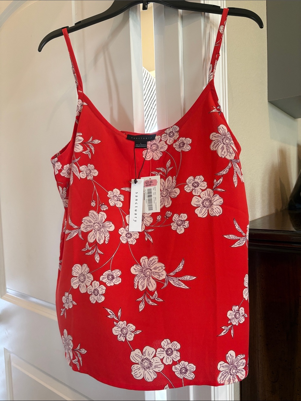 Sanctuary Red/orange Floral tank